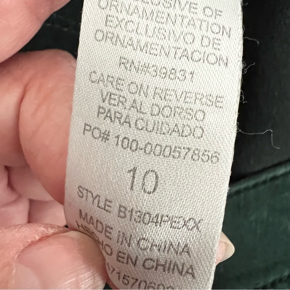 Democracy Ab Technology Ankle Skinny Jeans Size 10 Green B1304PEXX Slimming - Picture 8 of 15